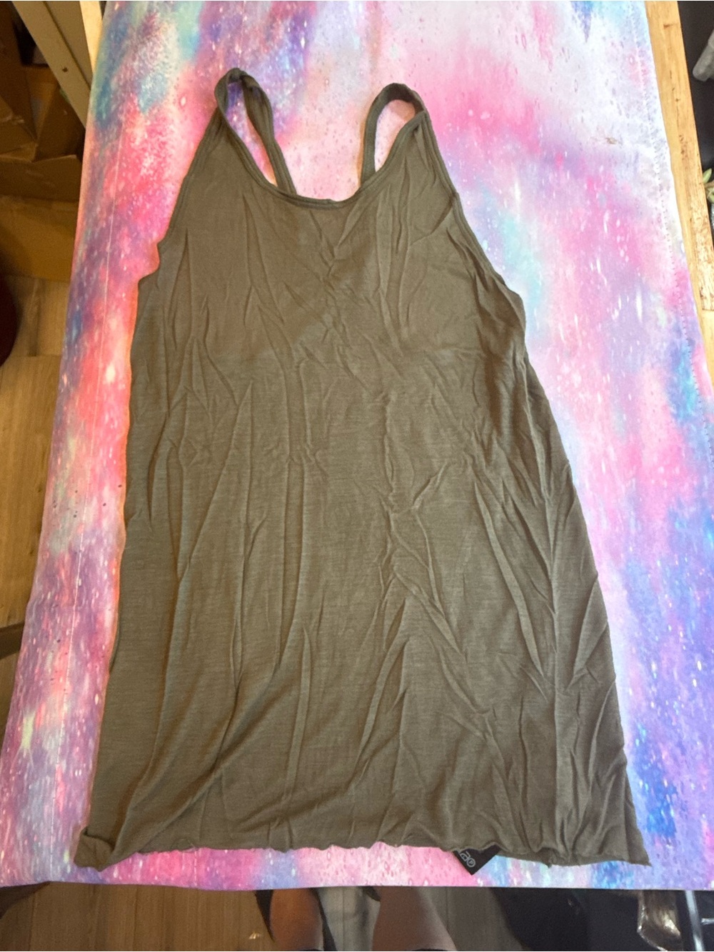 Haider Ackermann Olive Racerback Tank Top